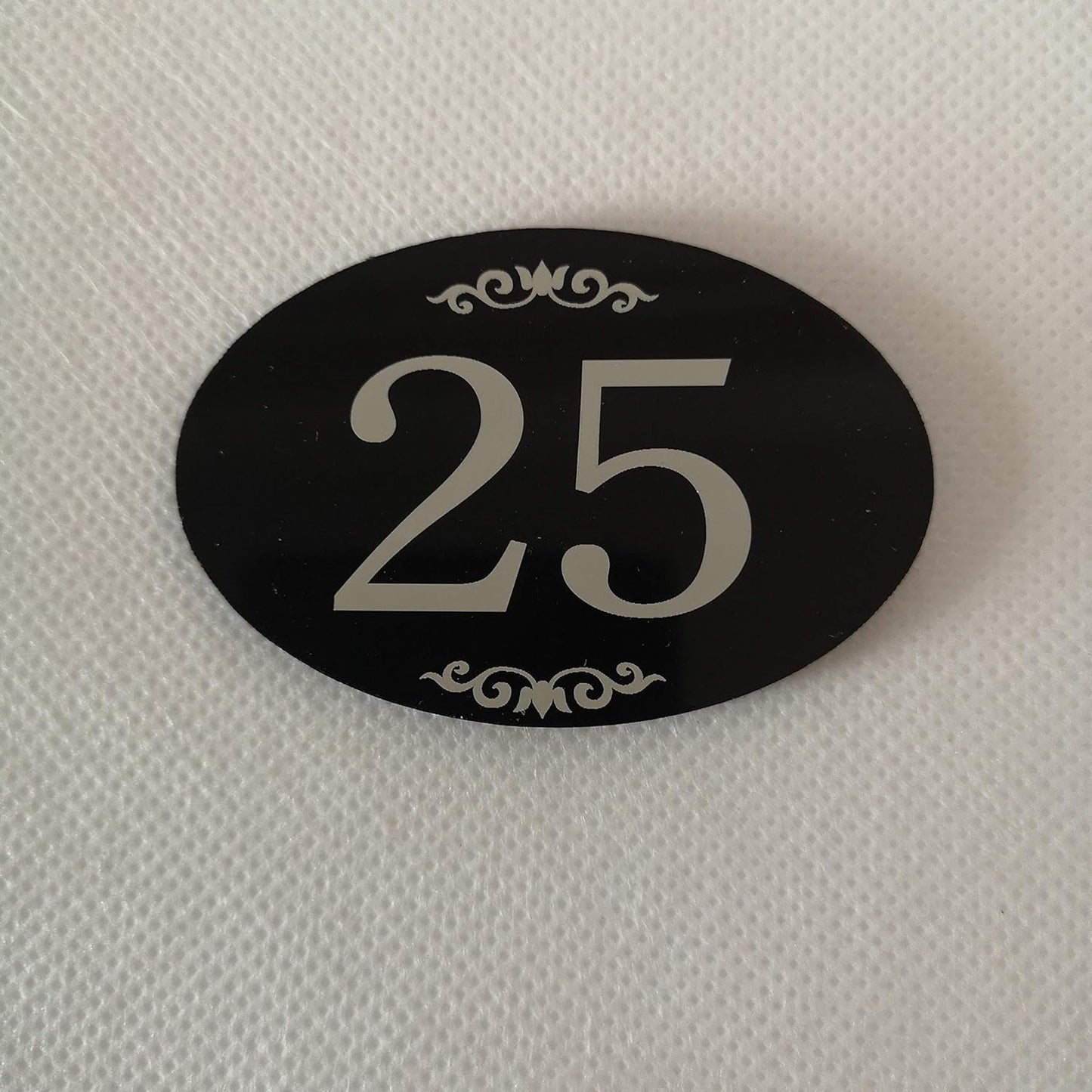 StayMax Locker Number Signs Door Sign with Self-Adhesive Tape Number Black (1-100)