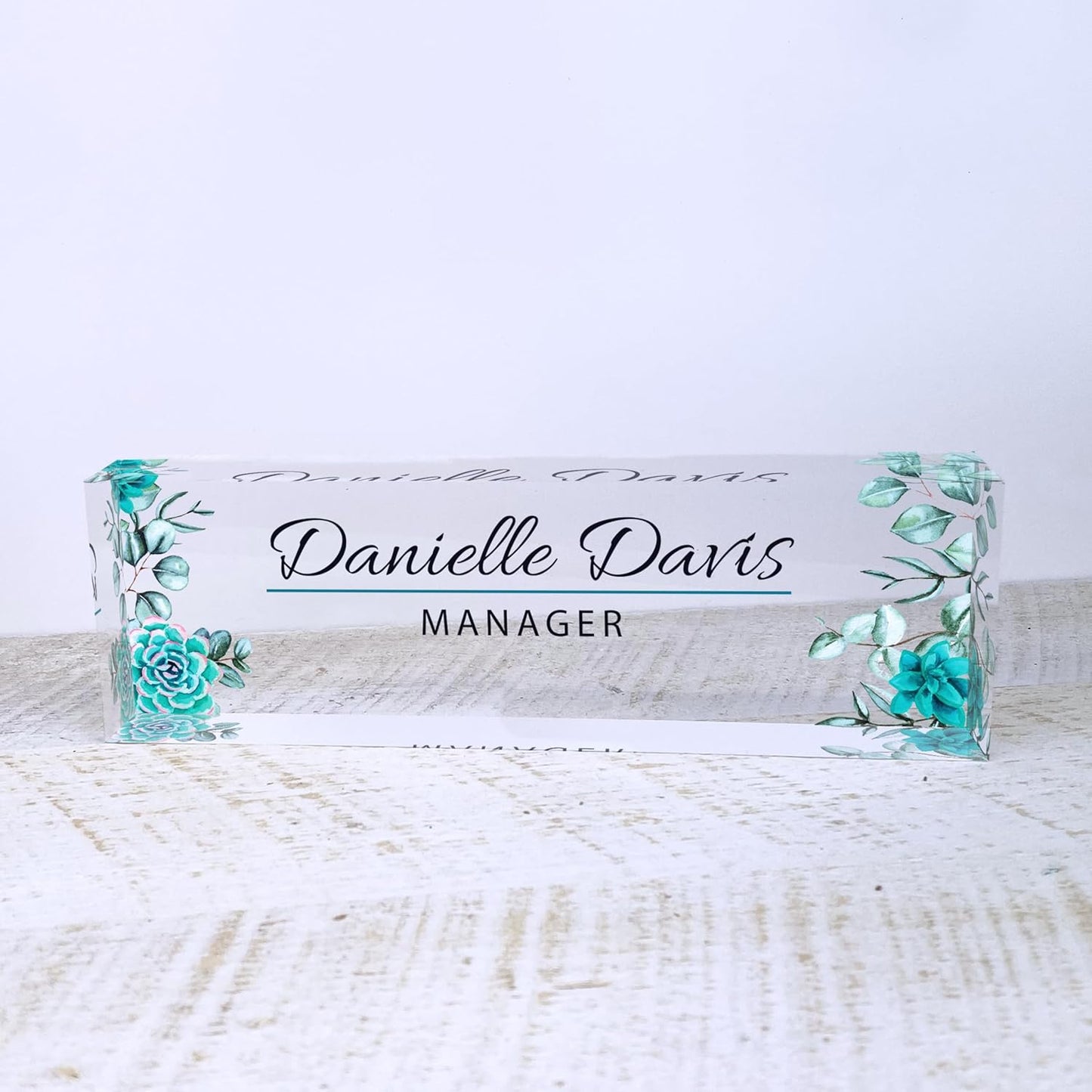 ARTBLOX | Custom Name Plate for Desk, Office Decor, Teacher Desk Name Plate, Teacher Gift, School Counselor Gift, Gift for Women, Teacher Appreciation