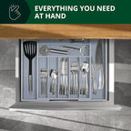 Luxury Bamboo Kitchen Drawer Organizer - Image 3