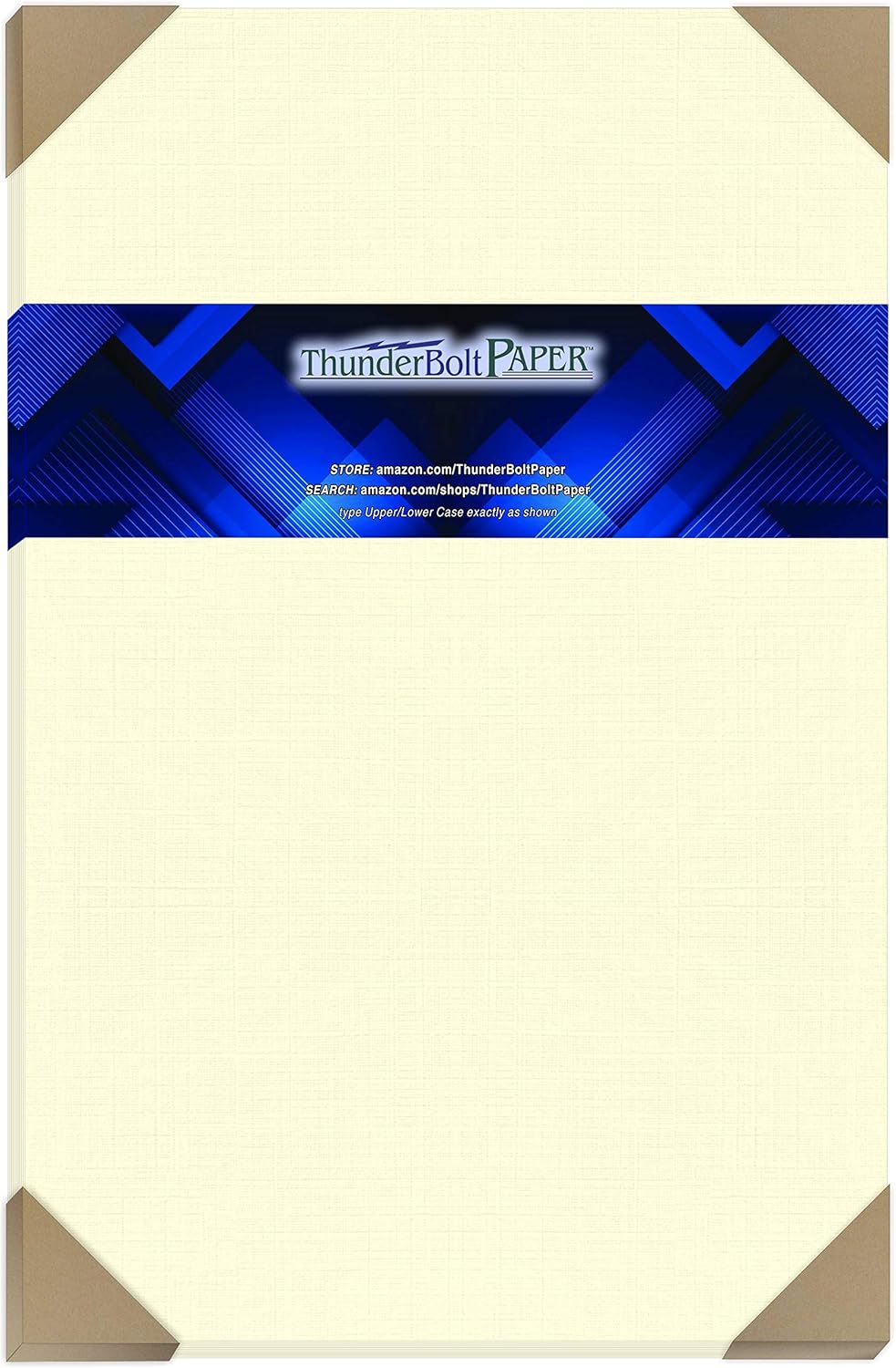 50 Natural Linen 80# Cover Paper Sheets - 11" X 17" (11X17 Inches) Tabloid|Ledger|Booklet Size - Card Weight - Fine Linen Textured Finish - Quality Cardstock