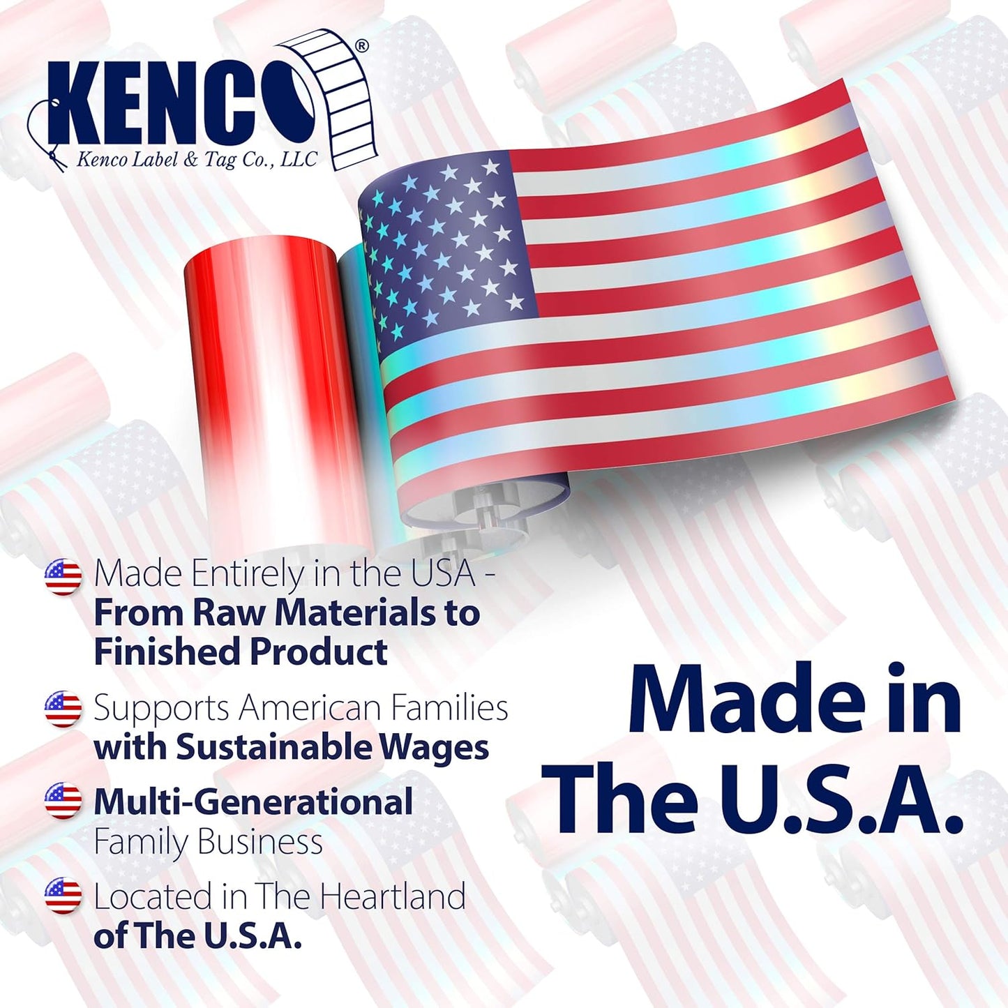 Kenco Color Coding 3 X 5 Rectangle Labels, Inventory Control Stickers 500 Labels Per Roll, Made in The USA (Fluorescent Yellow)