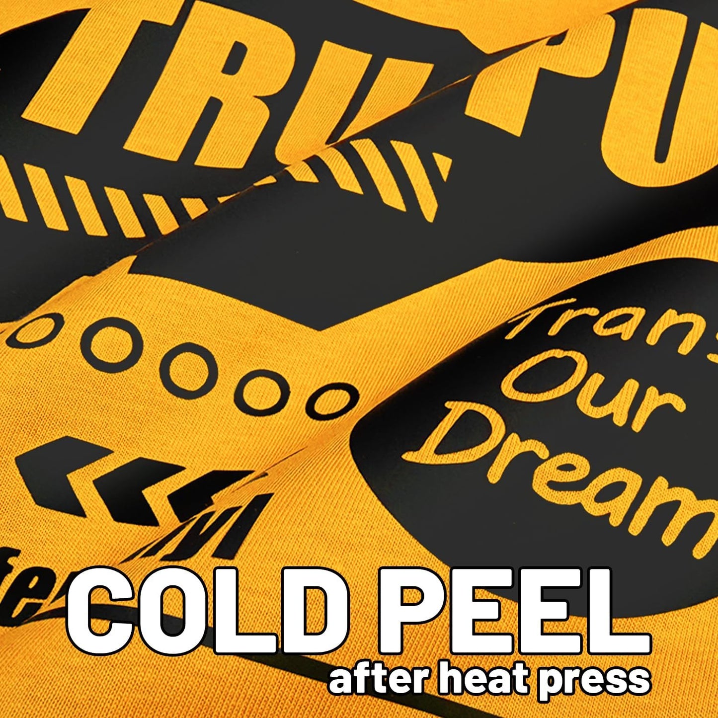 TransOurDream Tru-PU Heat Transfer Vinyl Roll, 12'' x 8ft Matte Black Vinyl for Explore AIR 2, Maker, Cameo, Matte Black HTV Vinyl for T-Shirts, Thinner, Soft, Sticky, Unprintable