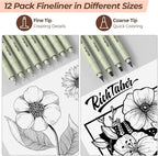 Nicpro 58 PCS Art Drawing Supplies Kit in Leather Case, Art Mechanical Pencil - Image 3