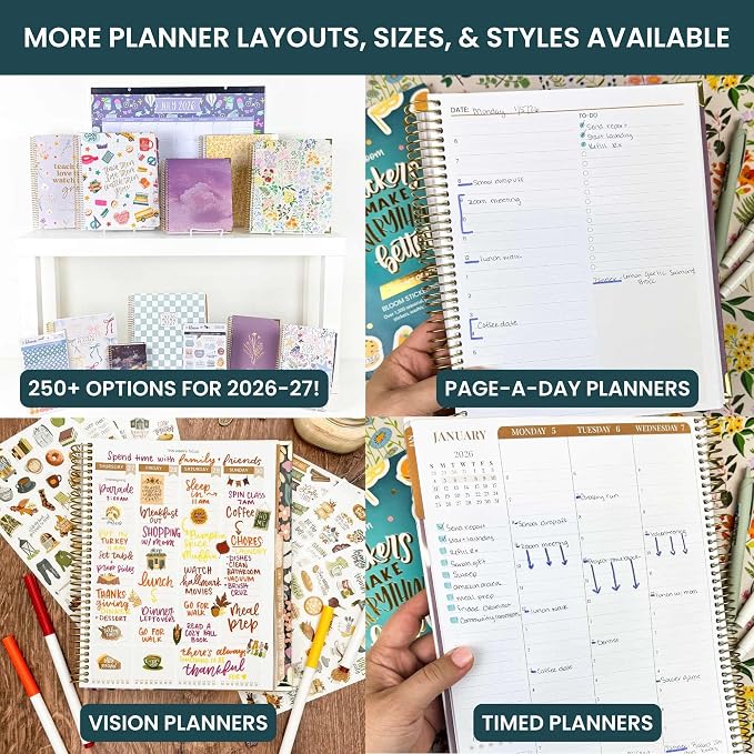 bloom daily planners 2026-2027 Planner 13 Month Academic Year Organizer - Image 8