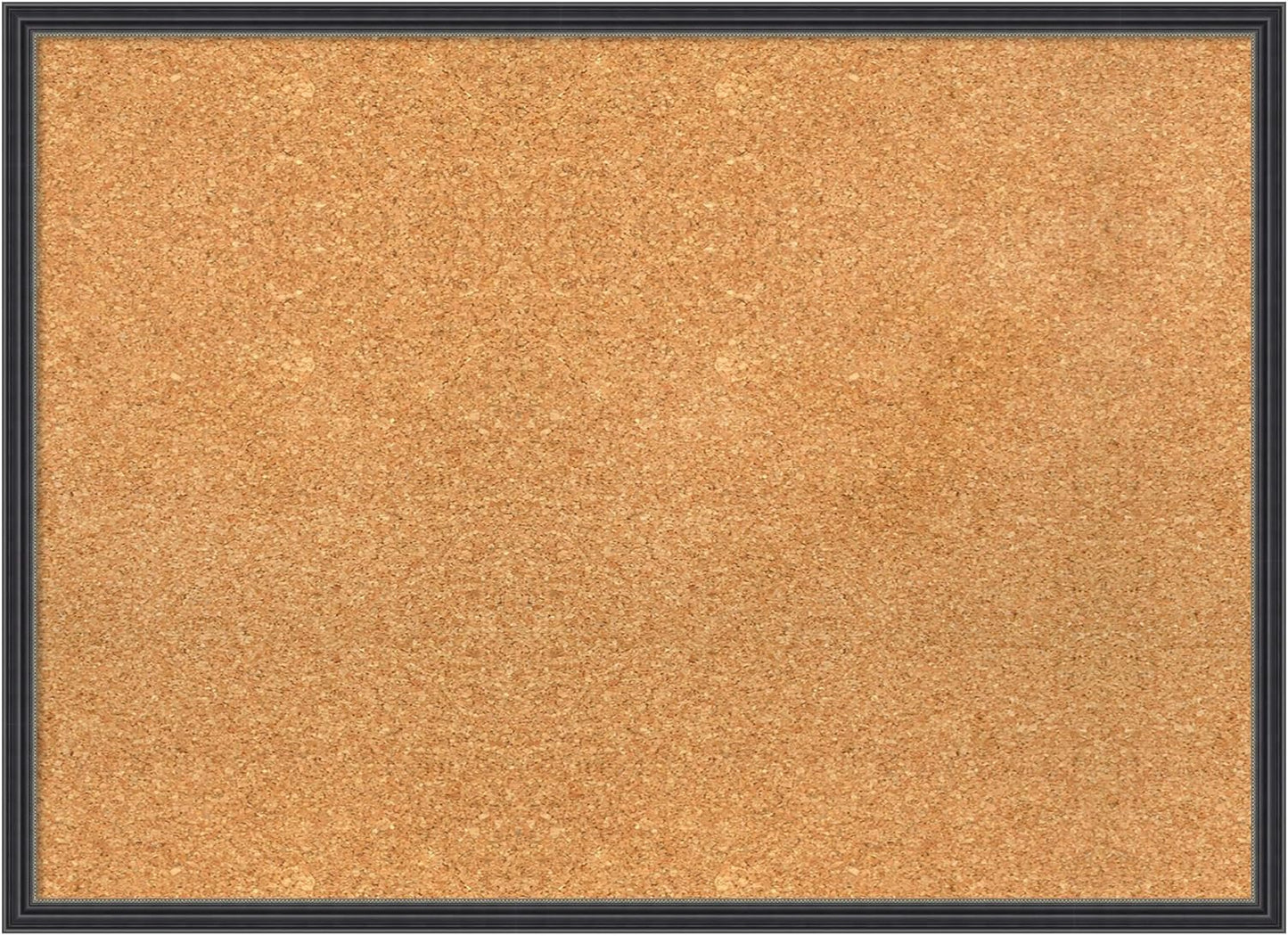 Amanti Art Natural Cork Board for Wall, 21x29 Vision Board with Black Wood Frame, Medium Corkboard Office Decor for Home Organization, Traditional Corkboard Pinboard to display items for home