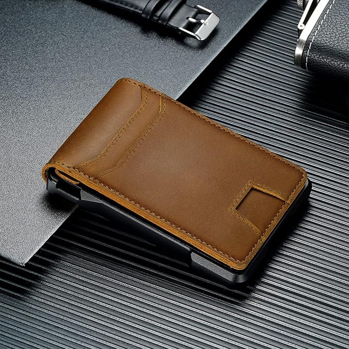 furid Genuine Leather Wallet for Men: Slim RFID Minimalist Wallets - Image 8