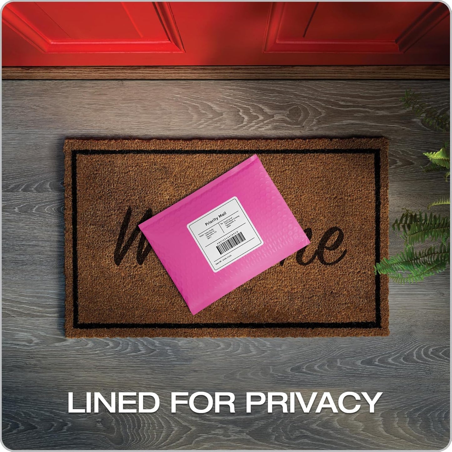 Quality Park Bubble Mailers, 6 x 9 Inch, Pink Poly Mailers, Padded Envelopes, Shipping Envelopes, Water Resistant, Self Seal, 50 Per Box (QUA85858)