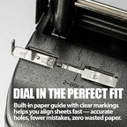 Officemate Adjustable 3-Hole Punch, Medium Duty, 32-Sheet Capacity, Adjustable - Image 9