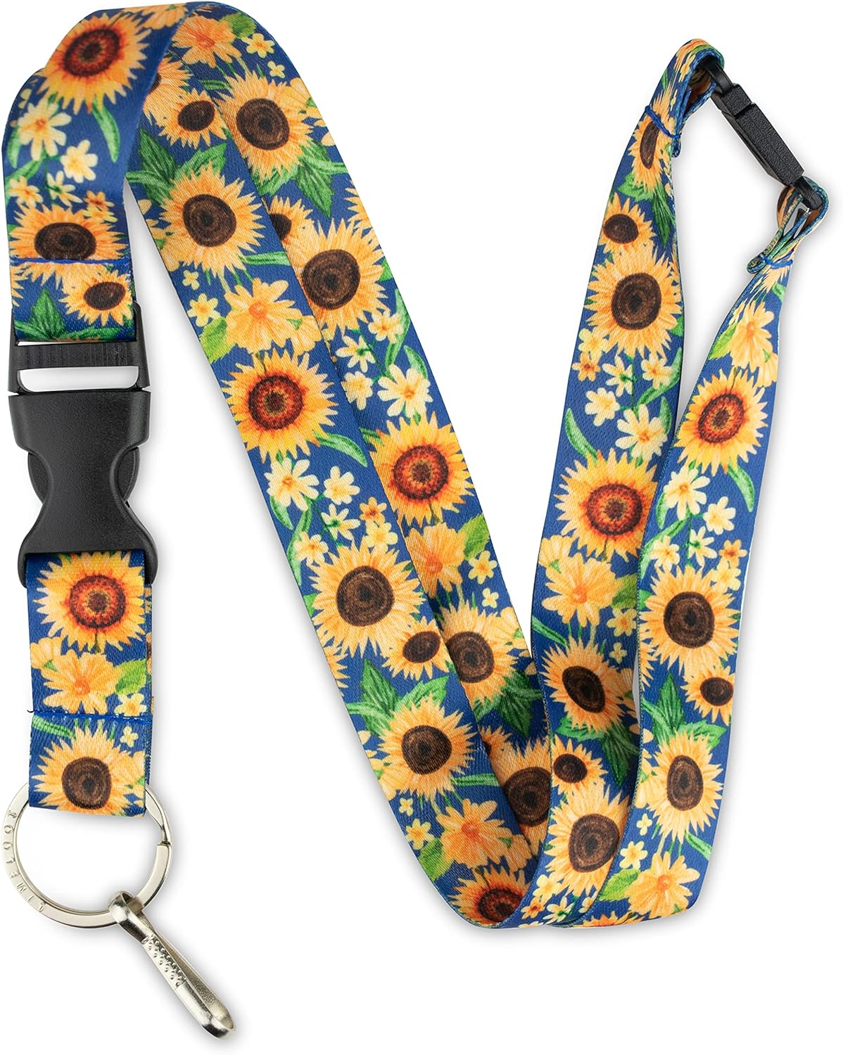 Limeloot Lanyard for Keys, ID Badge, Accessories | Neck Lanyard for Men and Women with Quick Release Buckle and Flat Ring