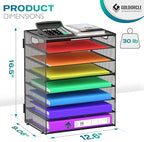 8 Tier Paper Letter Tray Organizer - Image 2