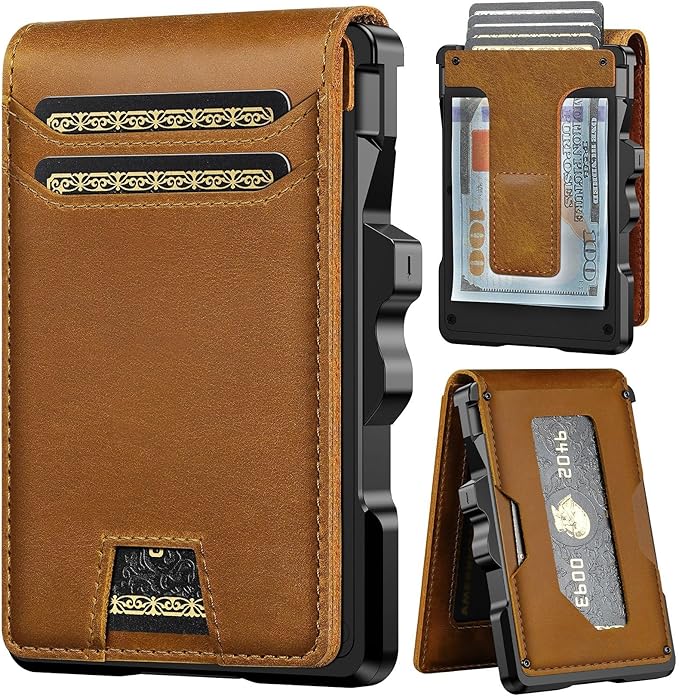 furid Genuine Leather Wallet for Men: Slim RFID Minimalist Wallets by FURID
