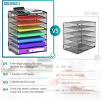 8 Tier Paper Letter Tray Organizer - Image 3