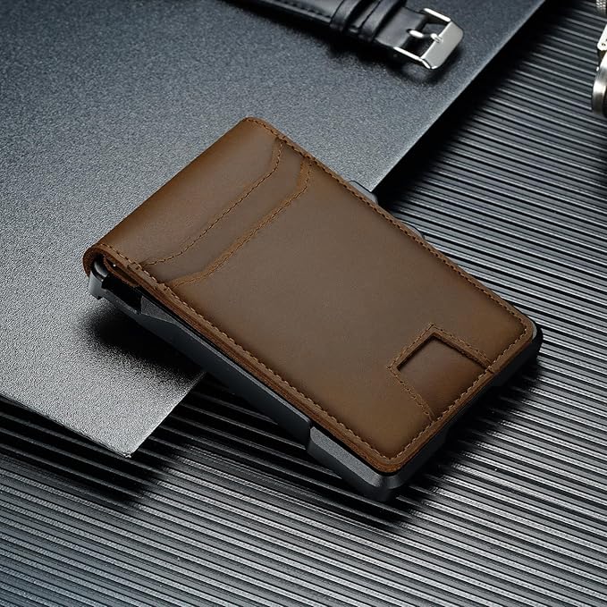 furid Genuine Leather Wallet for Men: Slim RFID Minimalist Wallets - Image 8