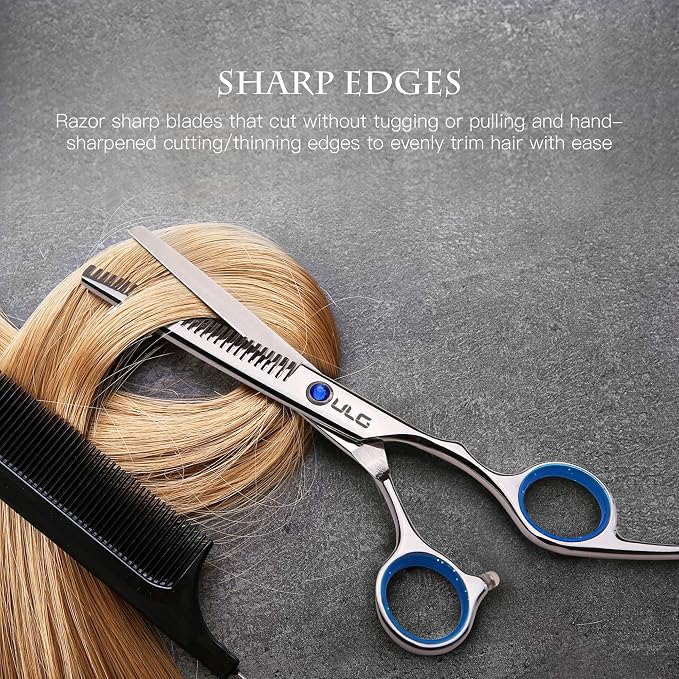 Hair Cutting Scissors Thinning Shears Kit ULG Professional Barber Hairdressing - Image 5