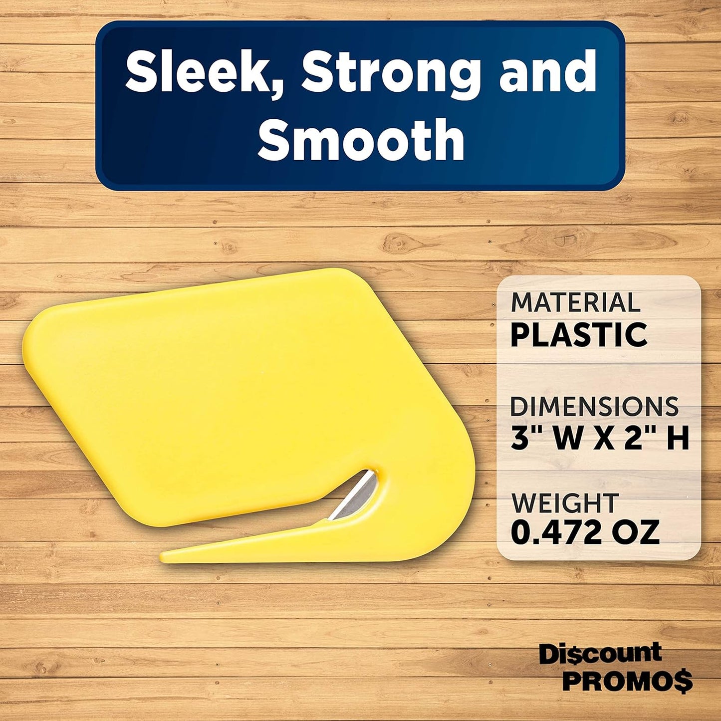 Translucent Plastic Letter Openers Set of 10, Bulk Pack - Perfect for Home or Office - Yellow