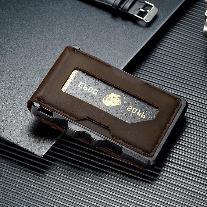 furid Genuine Leather Wallet for Men: Slim RFID Minimalist Wallets - Image 8