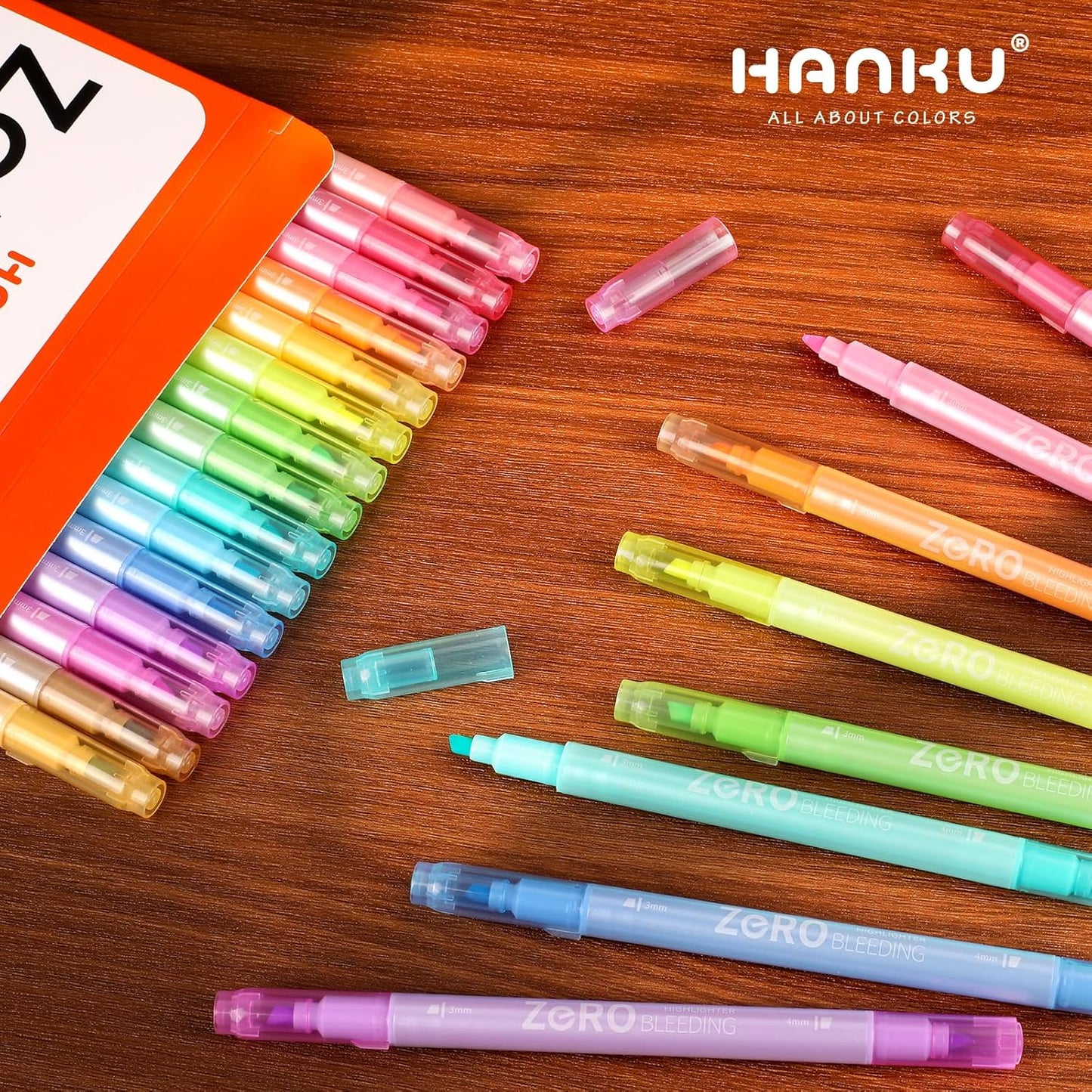 Pastel Highlighters, 15 Pack Bible Highlighters Assorted Colors, 4mm & 3mm Dual-Chisel Tip Highlighter Pens, Pastel Markers No Bleed Through for Journaling, Coloring, Bible Study Supplies