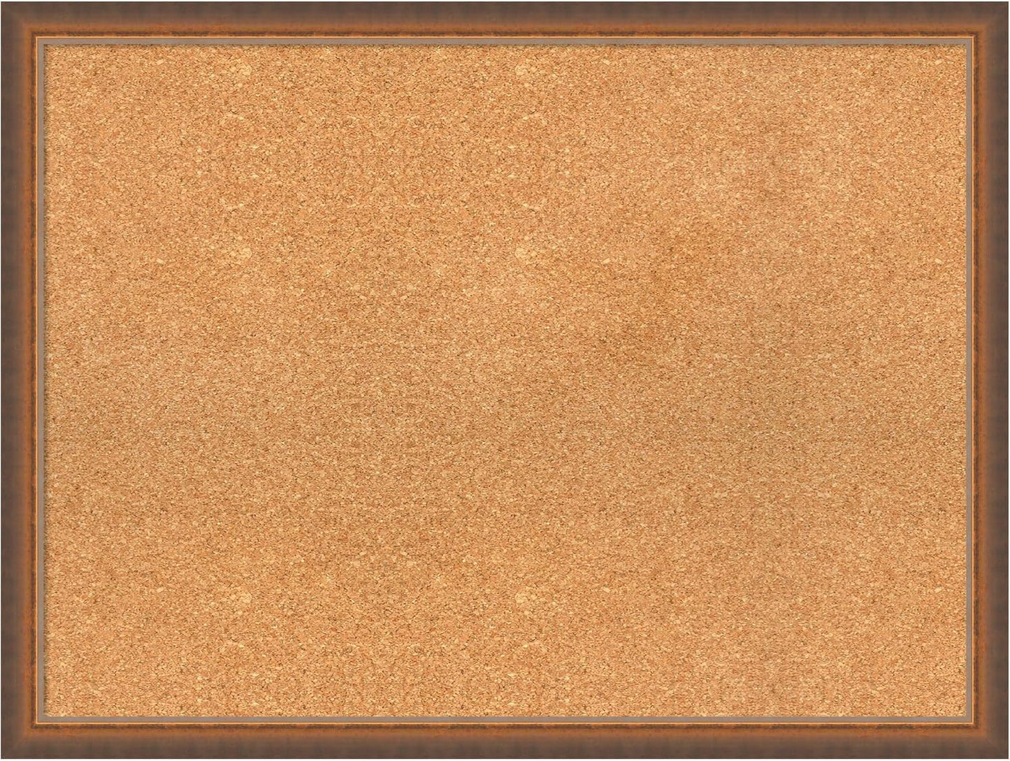 Amanti Art Natural Cork Board for Wall, 24x32 Vision Board with Bronze Frame, Large Corkboard Office Decor for Home Organization, Modern Corkboard Pinboard to Display Items for Home Organization in