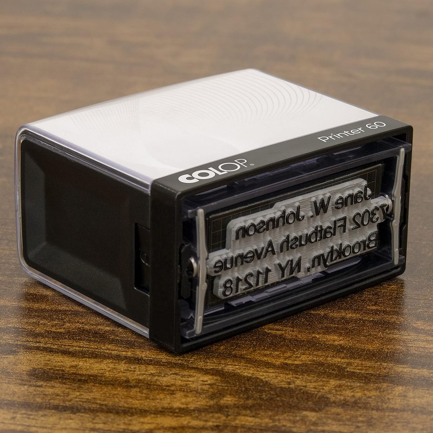 COLOP XXL Size Self Inking Custom Signature Stamp - Choose from Many Fonts & 15 Ink Colors