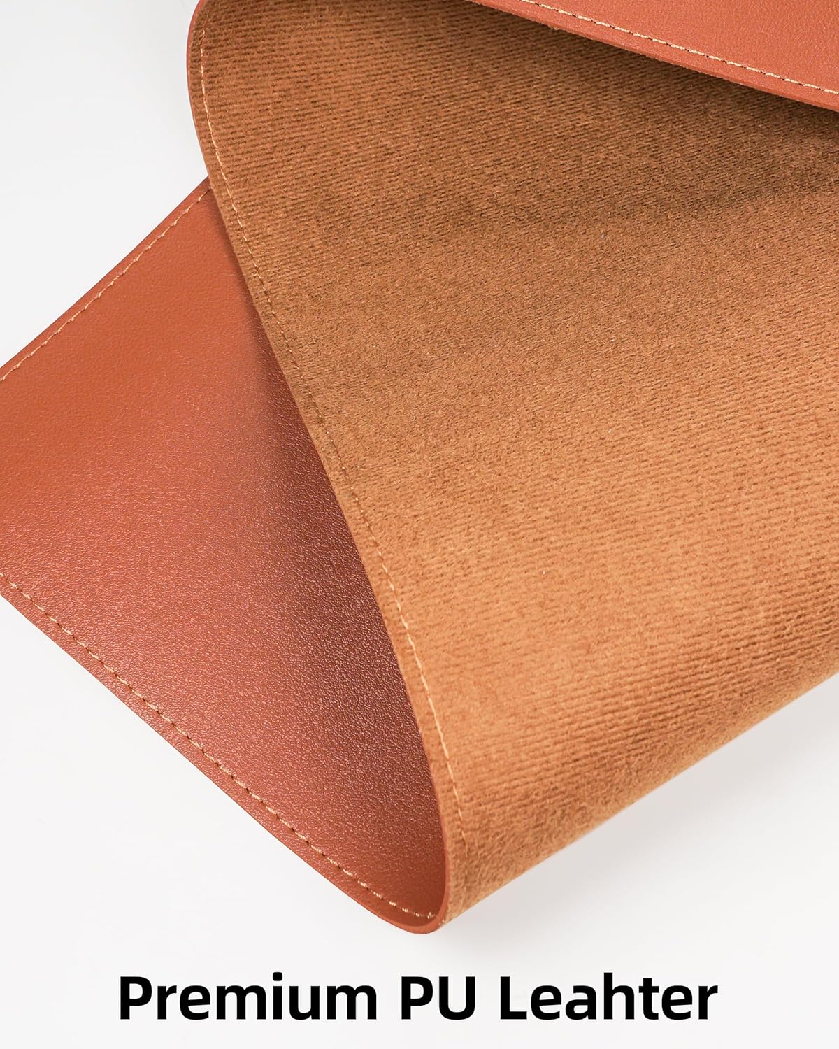 Leather Desk Pad Protector,Office Desk Mat,Large Mouse Pad, Non-Slip PU Leather Desk Blotter,Desk Pad,Waterproof Desk Writing Pad for Office and Home (Black,35.4" x 17")