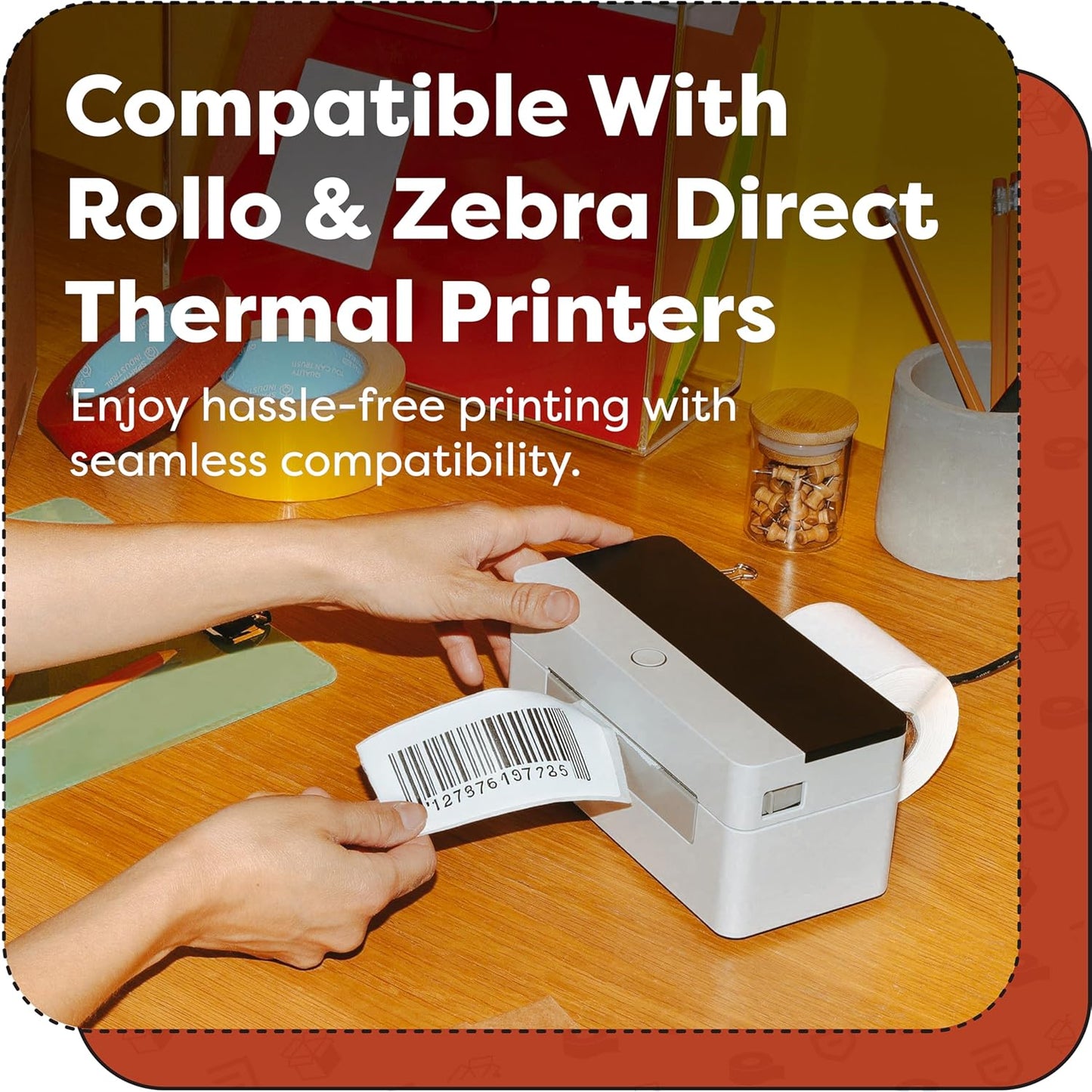 Aegis Adhesives - 3” X 1” Direct Thermal Labels for Barcodes, Address, Perforated & Compatible with Rollo, Zebra, & Other Desktop Label Printers (12 Rolls, 1300/Roll)