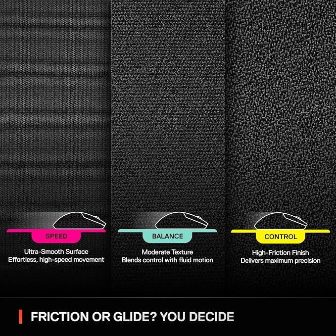 SteelSeries QcK L Performance Balance Gaming Mousepad — Extra Density - Image 6