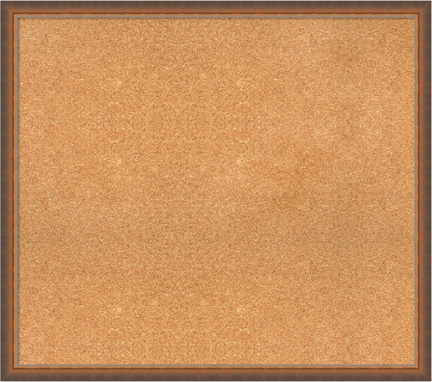 Amanti Art Natural Cork Board for Wall, 30x34 Vision Board with Bronze Frame, Large Corkboard Office Decor for Home Organization, Modern Corkboard Pinboard to Display Items for Home Organization in