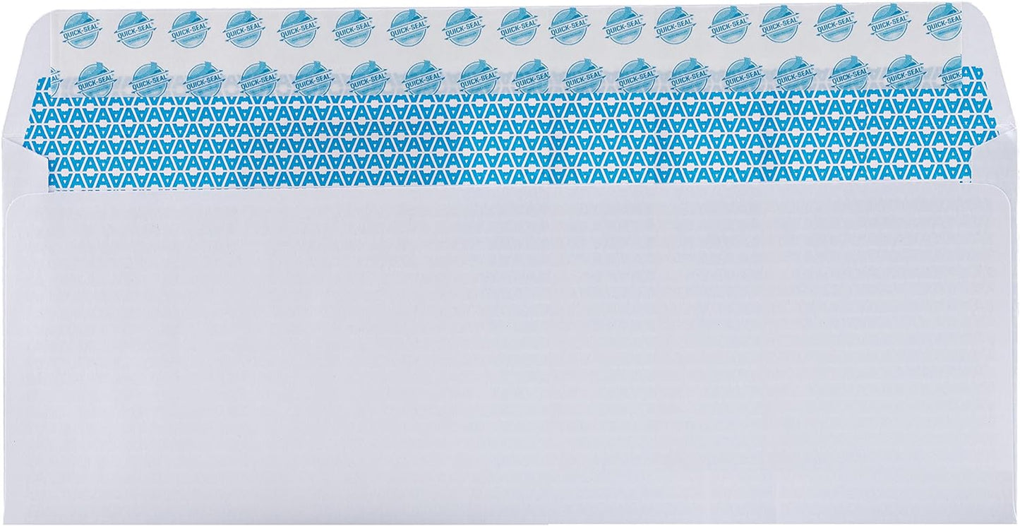 Aimoh #10 Security SelfSeal Envelopes – 20 Qty |No Window, EnveGuard, 4⅛ x 9½", White, 24 LB, 20 Count (34120)