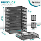 8 Tier Paper Letter Tray Organizer - Image 3